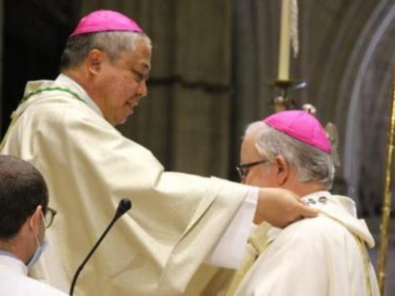 El nuncio del Papa impone el palio al arzobispo de Sevilla