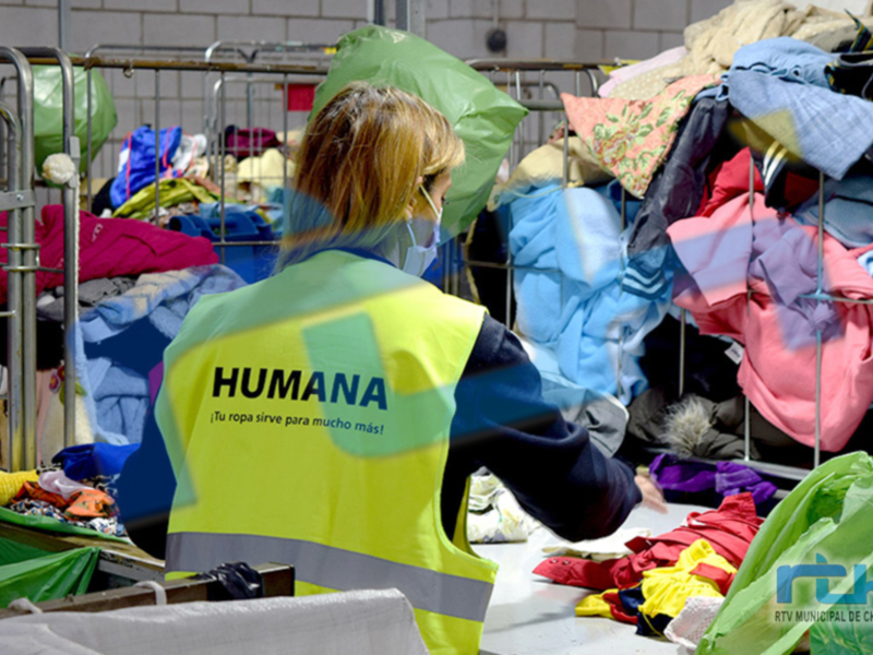 Los contenedores de Humana recuperan más de 24 toneladas de textil usado en Chipiona en 2021, un 31,8% más que en 2020 