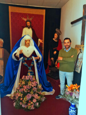 .Fran Ávila pregonero de la asociación de Ntro. Padre Jesús del Amor en el misterio del Lavatorio de los Apóstoles 