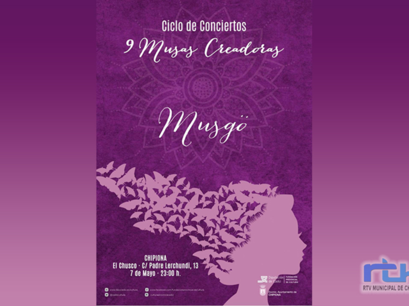 El ciclo ‘9 Musas creadoras’ de Diputación trae mañana sábado a Chipiona a la artista multidisciplinar Musgö 