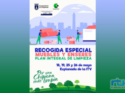 Nueva recogida especial de muebles y enseres en Chipiona los días 18, 19, 25 y 26 de mayo en la explanada de la ITV