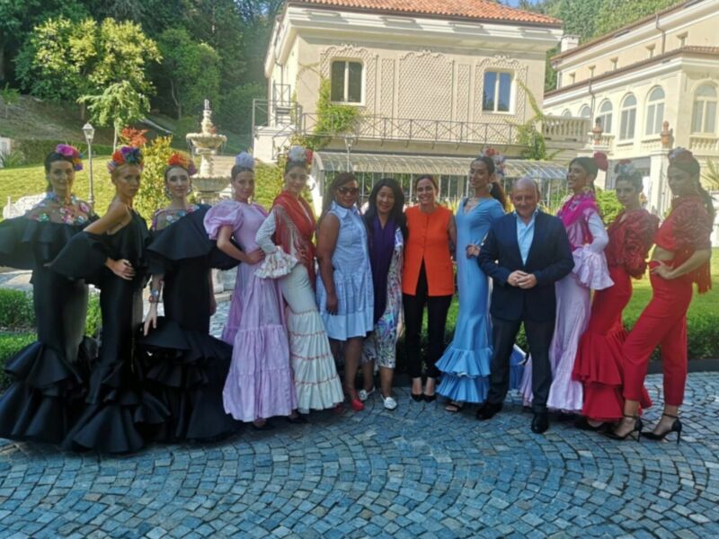 La moda flamenca andaluza deslumbra en la Semana de Moda de Turín