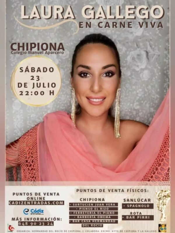 Laura Gallego: Llevo casi un año preparando expresamente el espectáculo del 23 de julio en Chipiona para que sea algo único