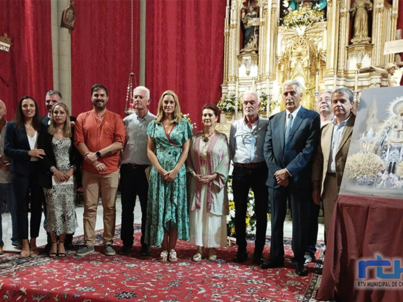 Un cartel del sanluqueño Ignacio Galo anuncia las Fiestas Patronales de Nuestra Señora de Regla