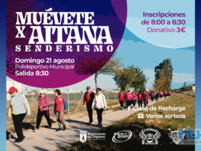 El deporte chipionero se mueve por Aitana, este domingo senderismo solidario