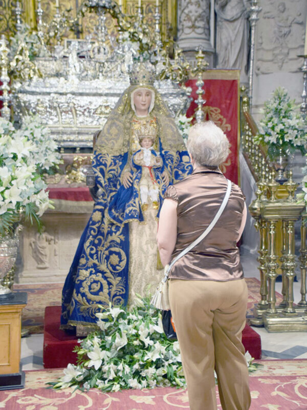 La Virgen de los Reyes en su segunda veneración en Sevilla