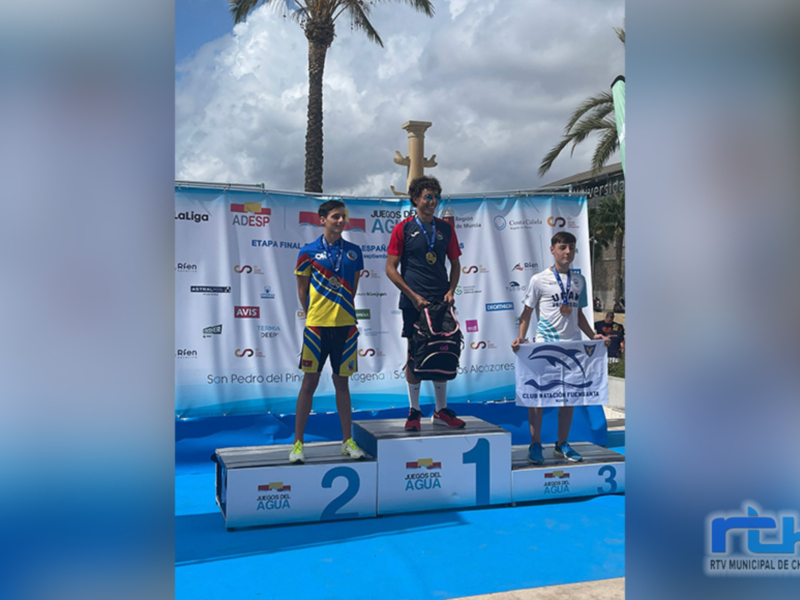 El joven chipionero Antonio Luis López Díaz se proclama subcampeón en la Copa de España de Aguas Abiertas
