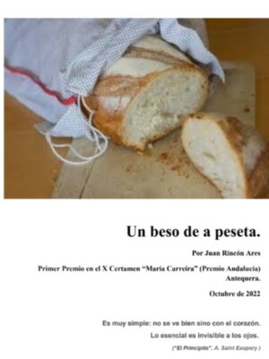 “Juan Luis Rincón Ares   ganador del Premio Andalucía del X Certamen literario María Carreira, por su relato "Un beso de a peseta"