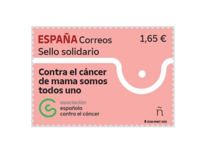 Correos presenta un sello solidario dedicado a la lucha contra el cáncer de mama