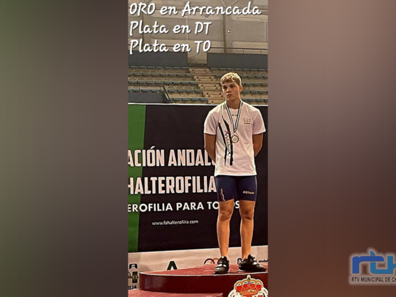 El haltera chipionero Miguel Ángel Chamorro se proclama subcampeón de Andalucía Sub 17