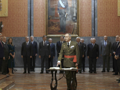 El teniente general Carlos Melero Claudio, nuevo jefe de la Fuerza Terrestre con sede en Sevilla. 
