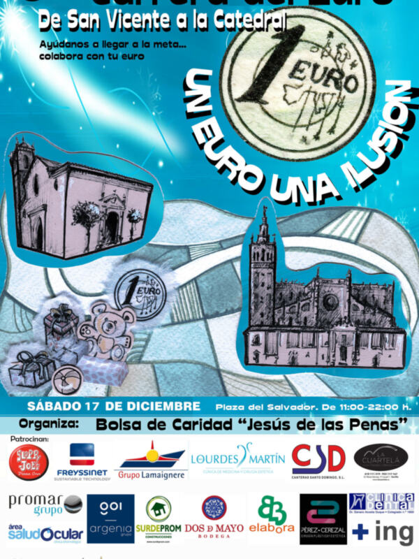 9ª Carrera del Euro. De San Vicente a la Catedral. Un euro, una ilusión.