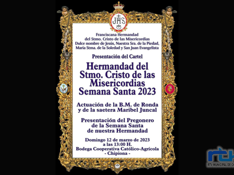 La Hermandad del Cristo presenta este domingo su cartel y su pregonero para la Semana Santa 2023, Antonio Pedrosa Query