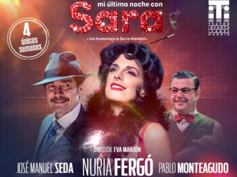 Nuria Fergó presenta en el teatro Infanta Isabel  de Madrid ´Mi ultima noche con Sara´ 
