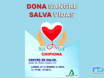 El lunes 27 de marzo habrá una nueva oportunidad en Chipiona para donar sangre