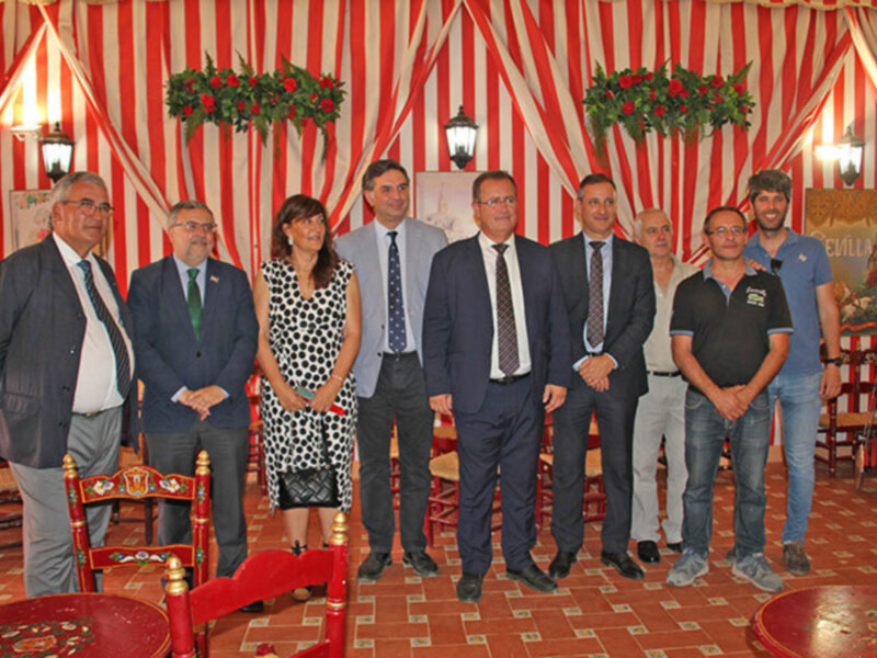 Recepción en la caseta Municipal de la Feria de Sevilla