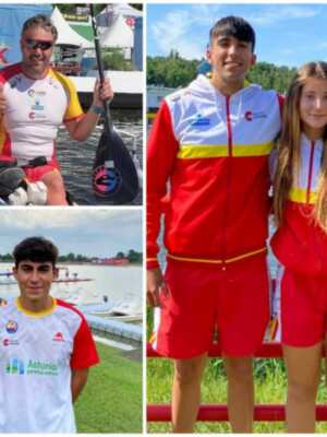 Póquer del Náutico Sevilla en la selección española de piragüismo