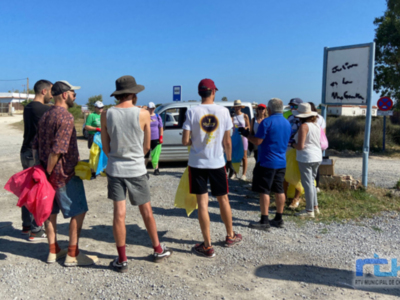 165 kilos de basuraleza fueron recogidos el sábado de la zona de Las Tres Piedras en una actividad de ACITUR y el proyecto Libera 