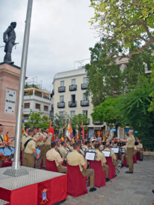 Concierto interpretado por la Unidad de Música del Cuartel General de la Fuerzas Terrestre por el día de las Fuerzas Armada en Sevilla. 