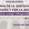 Manifiesto delante del Palacio de Justicia: En defensa de la Justicia, por la Ciudadanía y por la Abogacía