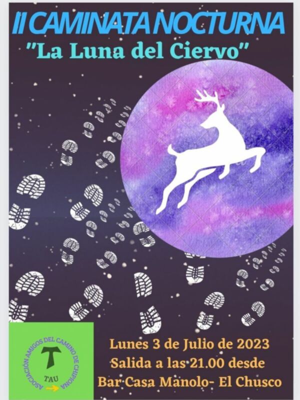 Amigos del Camino de Santiago organizan la caminata nocturna ‘La Luna del Ciervo’