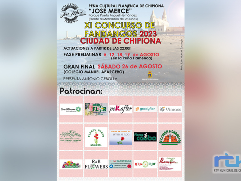 40 participantes en un Concurso de Cante Flamenco ‘Ciudad de Chipiona’ que se ve obligado a ampliar dos días más de preliminares