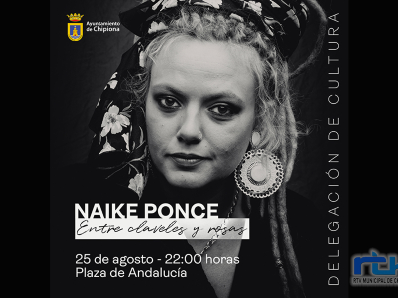 Cultura ofrecerá el viernes 25 el espectáculo ‘Entre claveles y rosas’ de la cantante sanluqueña Naike Ponce