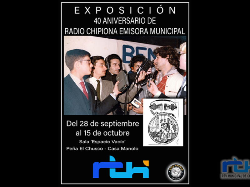 Últimos días para ver la exposición ‘40 Aniversario de Radio Chipiona Emisora Municipal’ en la sala del Colectivo Espacio Vacío