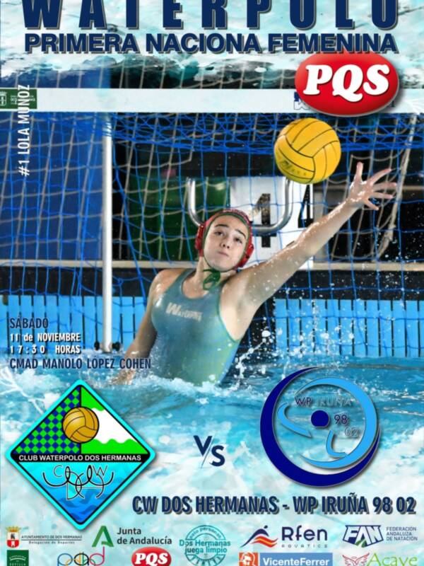 Las chicas del Club Waterpolo Dos Hermanas PQS se examinan en el retorno de Primera Nacional