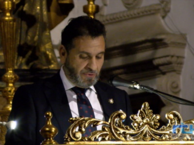 Miguel Ángel Moreno ofreció para la Semana Santa de Chipiona un pregón lleno de emoción y sentimiento