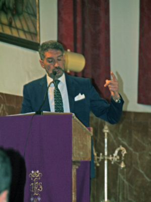 La XII exaltación cofrade del “El Costero” corrio a cargo de Francisco Javier Salguero Bocanegra