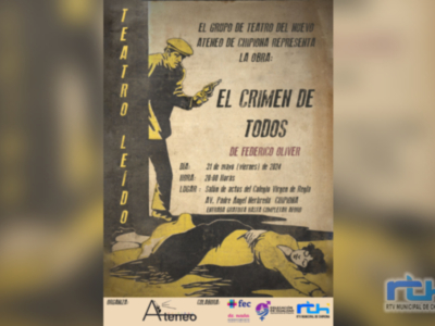 Nuevo Ateneo de Chipiona realizará el 31 de mayo una lectura dramatizada de la obra ‘El crimen de todos’, de Federico Oliver Crespo 