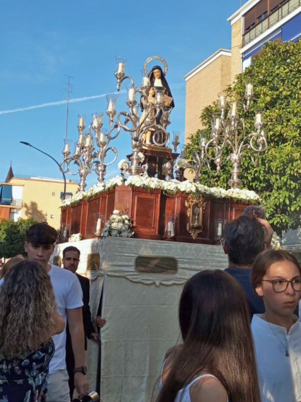 Procesión de Santa Joaquina Vedruna , Carmelitas en Sevilla 