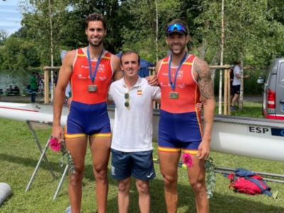 Plata para el remo sevillano en la Copa del Mundo