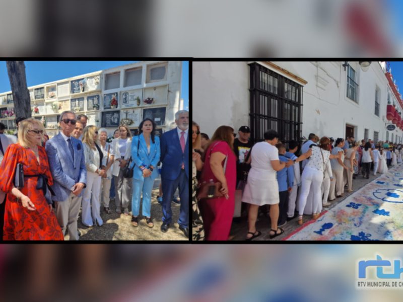 Fin de semana en Chipiona de recuerdo a Rocío Jurado y Corpus con alfombra de sal