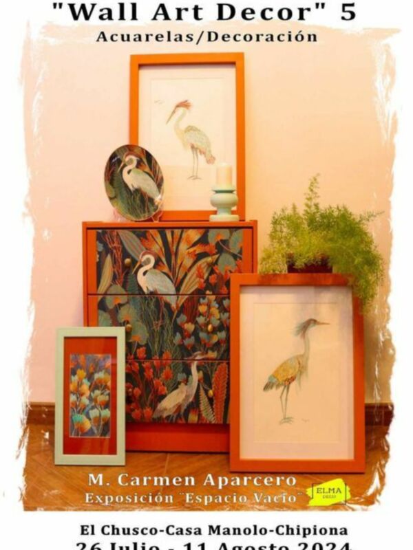 Mari Carmen Aparcero vuelve a la sala de Espacio Vacío con la exposición ‘Wall Art Decor-5’
