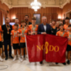 Recepción en el Ayuntamiento de Sevilla  al Club Voley Palestra tras su victoria en el campeonato de España  2024