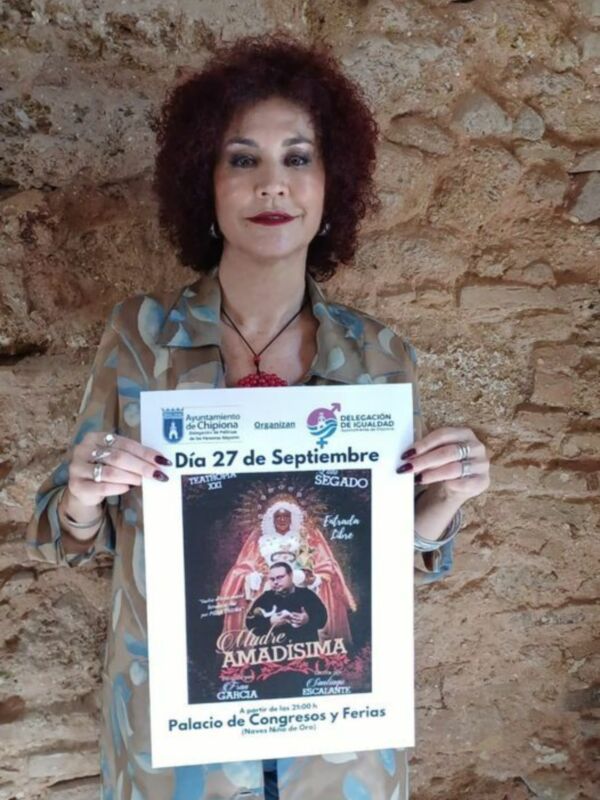 Igualdad ofrece el 27 de septiembre la obra de teatro ‘Madre Amadísima’, del dramaturgo chipionero Santiago Escalante