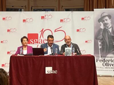 Presentación de la biografía "Federico Oliver, la poética del dramaturgo" (Kaizen Editores)  el pasado martes 15 de octubre 