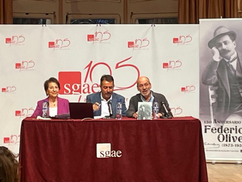 Presentación de la biografía "Federico Oliver, la poética del dramaturgo" (Kaizen Editores)  el pasado martes 15 de octubre 