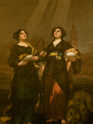 Goya: Santa Justa y Rufina de la Catedral de Sevilla 