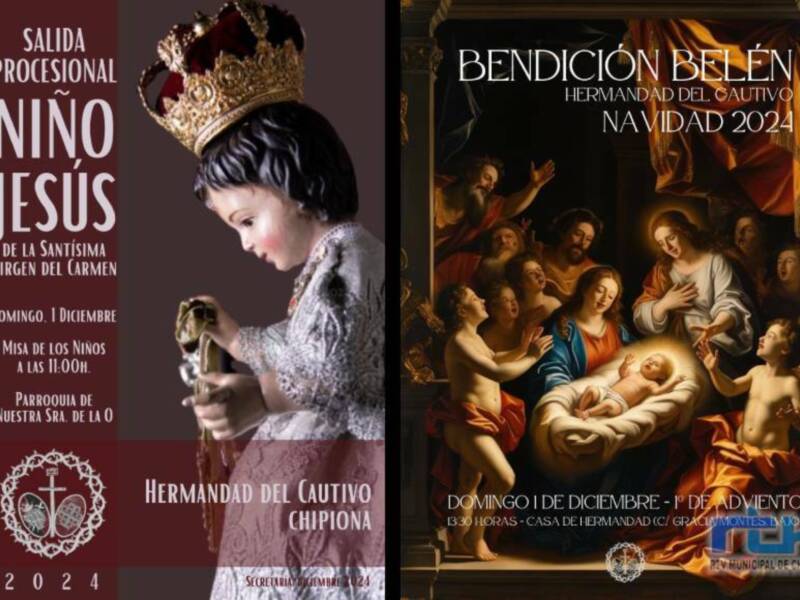 Procesión del Niño Jesús, bendición del Belén y presentación del Cartero Real este domingo en la Hermandad del Cautivo 