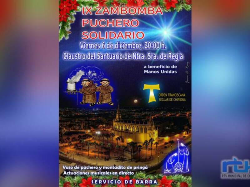 Zambomba Puchero Solidario mañana en el claustro del Santuario de Regla