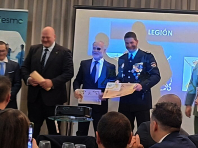 Presencia internacional y reconocimiento a los Reales Tercios en el evento policial de Asturias