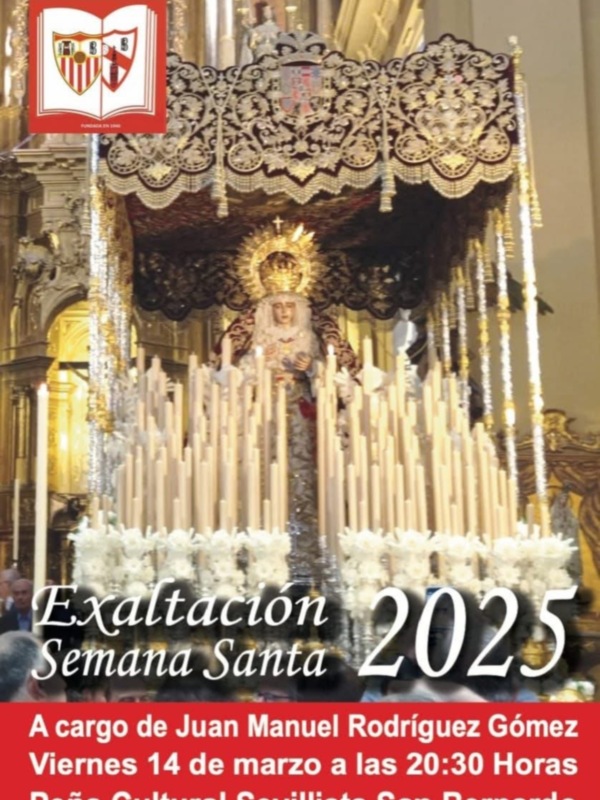 Juan Manuel Rodríguez,ofrecerá en la peña sevillista San Bernardo una exaltación de la Semana Santa