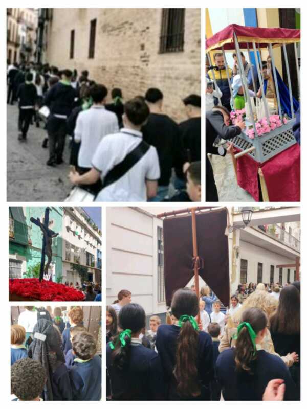 El Colegio Sagrada Familia de la calle Pozo de la Fundación Vedruna Educación y su tradicional procesión