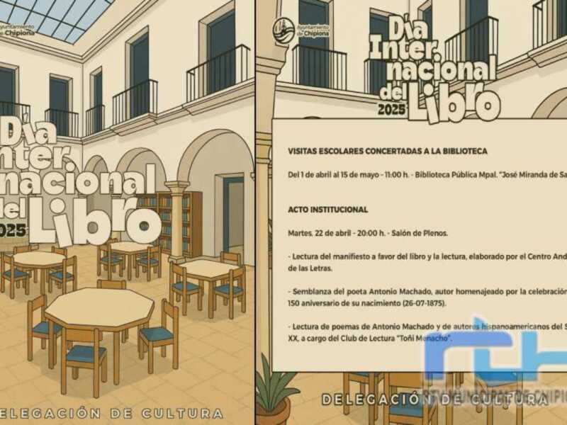 El 150 aniversario de Antonio Machado protagonizará el Día Internacional del Libro en Chipiona