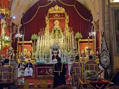  La Hermandad del Santo Entierro de Cristo de Alcalá del Río inicia sus cultos cuaresmales en honor a la Virgen de los Dolores en su Soledad Coronada