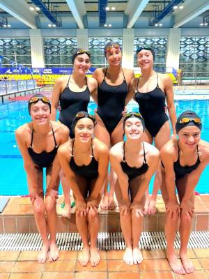 El Club Natación Sincro Sevilla, a un paso del podio con la selección andaluza infantil en el Campeonato de España