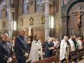 La Basílica del Sagrado Corazón reúne en Gijón a históricas órdenes de caballería y hermandades religiosas 
